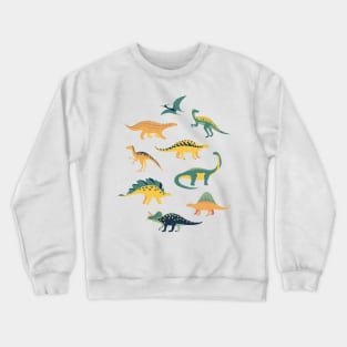 Colorful Dinosaurs Crewneck Sweatshirt